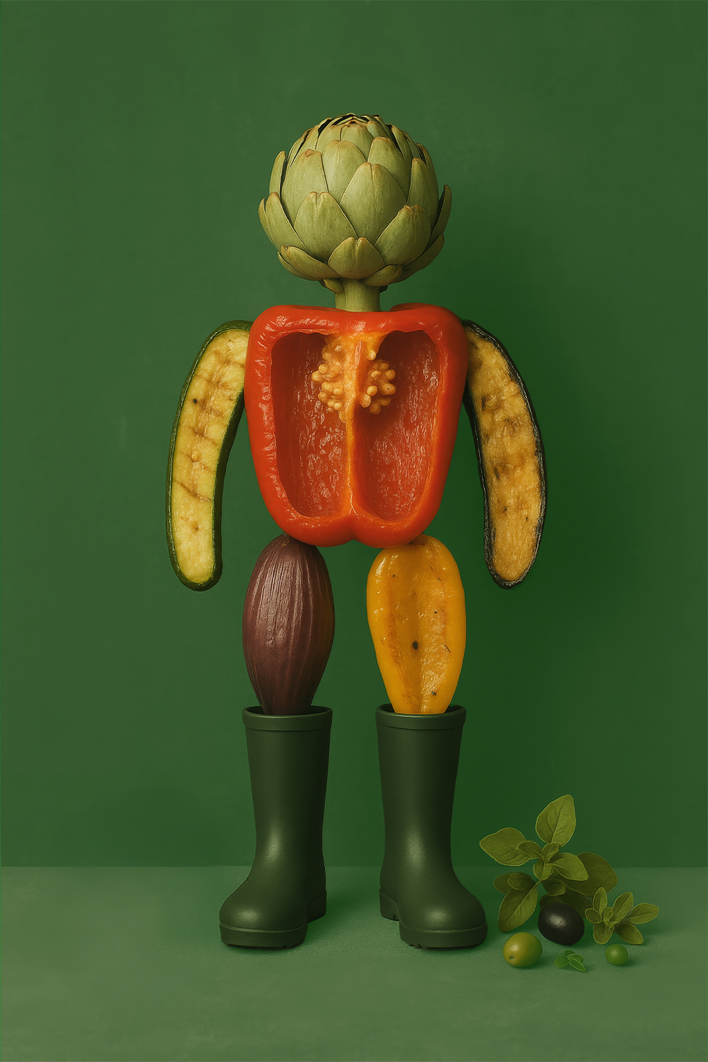 Vino e Gusto - Visuel sélection de légumes et conserves